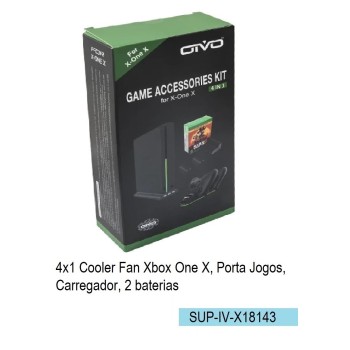 SUP-18143 COLLER + PORTA JOGOS + CARREGADOR + 2 BATERIAS XBOX ONE