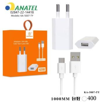 Carregador 10W Type-C 