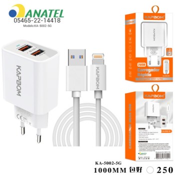Carregador Turbo Clássico 5.1A 2USB 