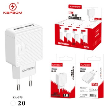 Fonte Carregadora 2 USB 3.1A 