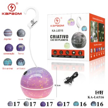Lâmpada de Projeção Criativa com Luz de Planeta 