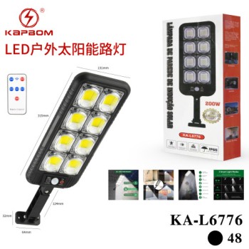 Luminária Solar Luz Led Sensor Presença 200W