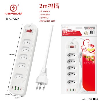 Filtro de Linha 110-220V USB/TYPE-C 2M