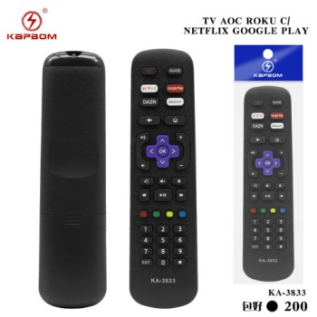 Controle Remoto P/TV AOC ROKU C/Netflix/GooglePlay