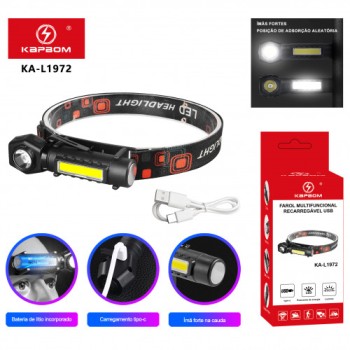 Lanterna De Cabeça De Led 