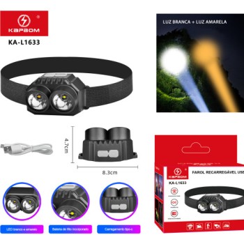Lanterna De Cabeça De Led 