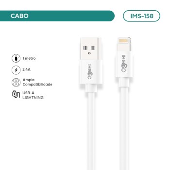 Cabo Imenso 2.4A 1m USB-A para Lightning IMS-158