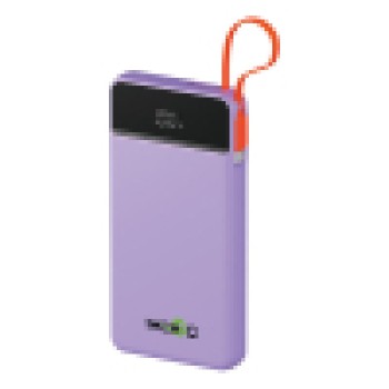 Power Bank 20000mAh 22.5W c/ Display Digital Turbo Roxo IMS-607D