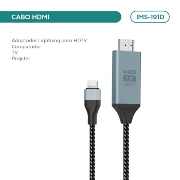 Cabo HDMI para Lightning IMS-191D 
