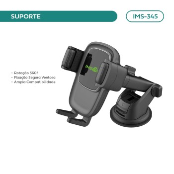 Suporte Veicular C/ Fixação Segura Por Ventosa Imenso IMS-345