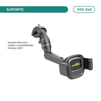 Suporte Veicular Celular Regulável Fixação Segura Imenso IMS-346