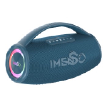 Caixa De Som Portátil Bt Imenso 80w Ipx6 Rgb Cor Azul 110v/220v IMS-X38