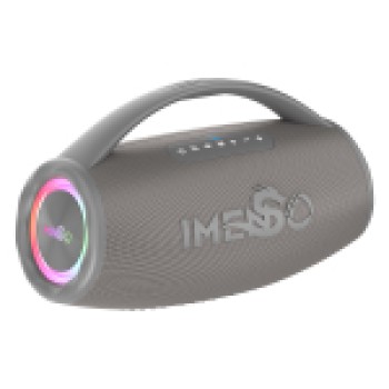 Caixa De Som Portátil Bt Imenso 80w Ipx6 Rgb Cor Cinza 110v/220v IMS-X38