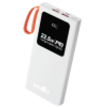 Power Bank 10000mAh 22.5W c/ Display Digital Turbo Branca IMS-602