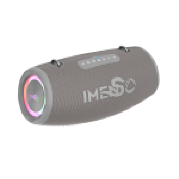 Caixa De Som Imenso 80w Rms Bluetooth 16000mah Rgb Ipx6 Cinza IMS-X36