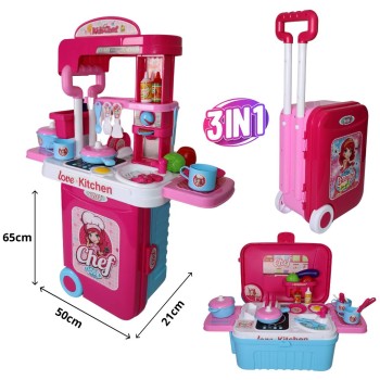 GDR1520 KIT MALETA  COZINHA 3 EM 1 