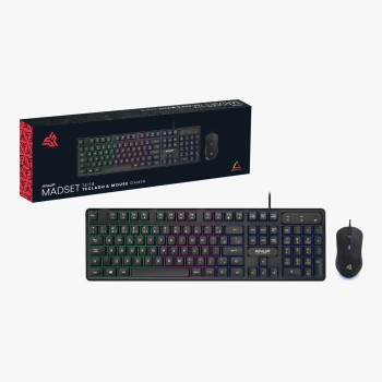 KP-TE118 TECLADO E MOUSE COM FIO RGB