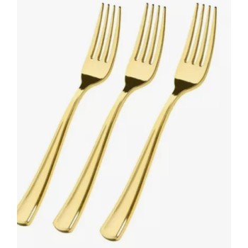 CTI0017 GARFO DOURADO LISO 