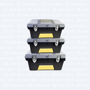 Kit Caixas de Ferramentas 3 Caixas OI-5129