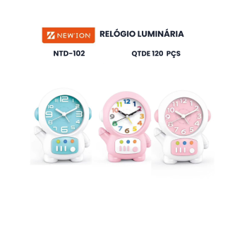 Relógio luminária