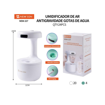 Umidificador de ar antigravidade