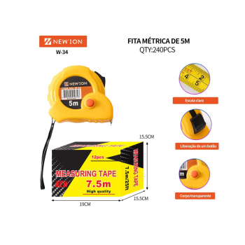 Fita métrica de 5 metros