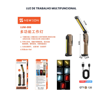 Luz de trabalho multifuncional