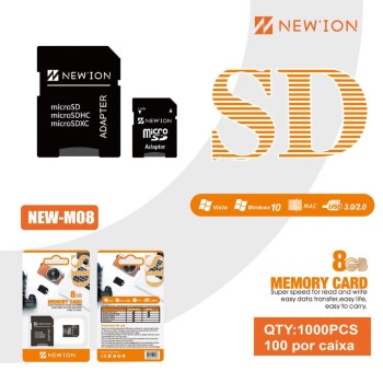 Cartão de memória micro sd 8GB