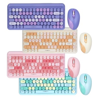 TECLADO RETRO MULTICOLOR LEY176A
