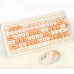 TECLADO RETRO MULTICOLOR LEY176A