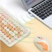 TECLADO RETRO MULTICOLOR LEY176A