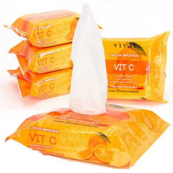 Lenços de Limpeza Facial Vit C BOX C/12 Un Vivai