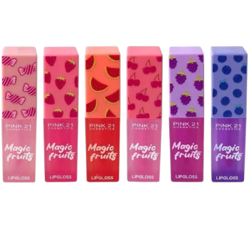  Lip Gloss Magic Fruits BOX C/24 Un Pink 21