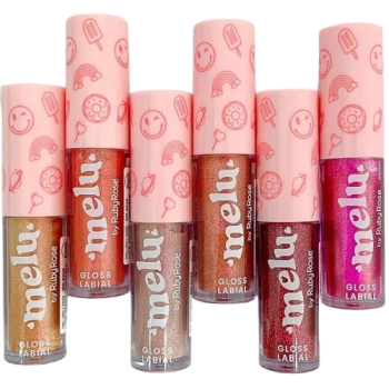 Gloss Labial  Melu BOX C/24 Un Ruby Rose 