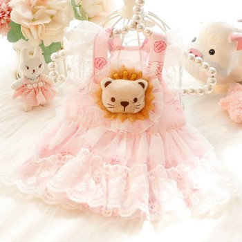 Vestido para pet leão